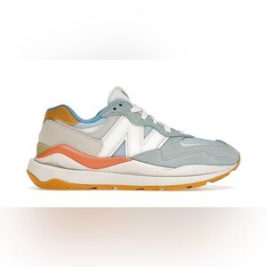 New Balance Women's Sneakers - Sky Blue, White, Mustard, Coral